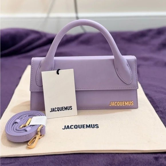 NWT Jacquemus Le Chiquito Long – Lilac Purple Leather - Picture 3 of 11